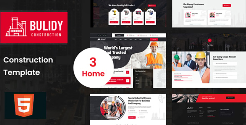 Bulidy - Construction & Business HTML5 Template.