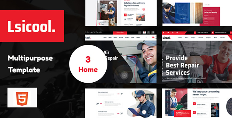 Lsicool- AC & CAR Repair Multipurpose HTML5 Template