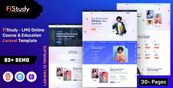 FiStudy - LMS Online Course & Education Laravel Template
